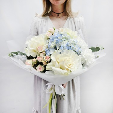 Авторский букет Голубое небо