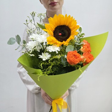 Букет комплимент Скоро в школу