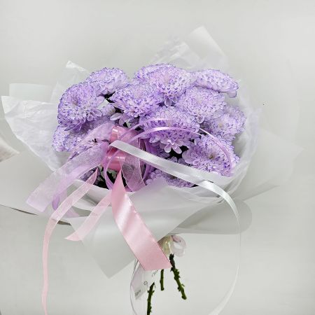 Букет из хризантем Лавандовая дымка 3