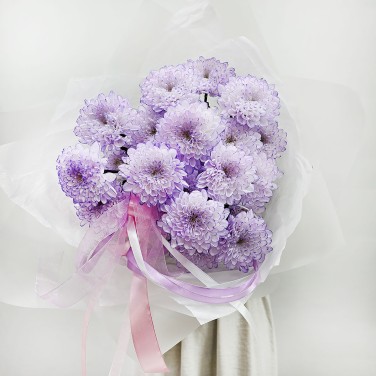 Букет из хризантем Лавандовая дымка 3