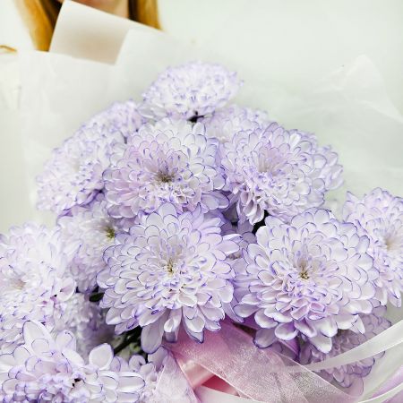 Букет из хризантем Лавандовая дымка 3