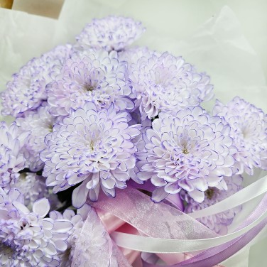Букет из хризантем Лавандовая дымка 3
