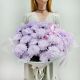 Букет из хризантем Лавандовая дымка 7 шт