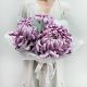 Моно букет хризантем Лиловый сон