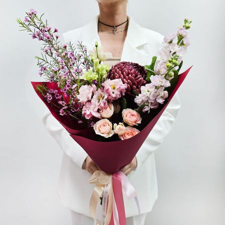 Стильная осень в бордовых тонах