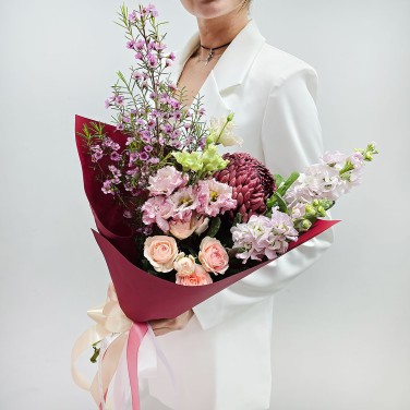 Стильная осень в бордовых тонах