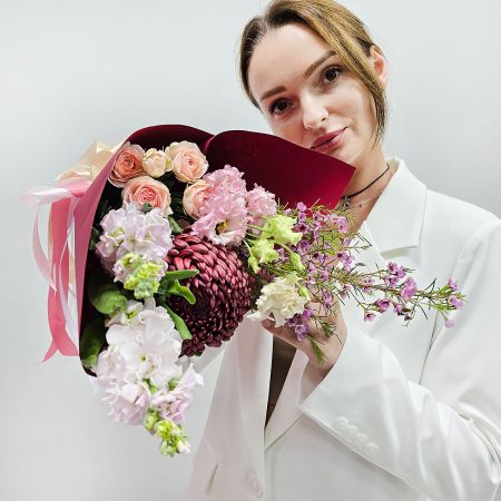 Стильная осень в бордовых тонах