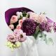 Лиловость ласковых встреч букет с бургунди