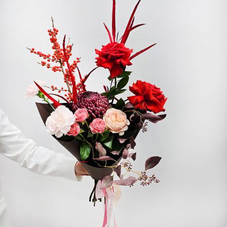 Букет яркий Пламя страсти