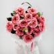 Пионовидные розы мандарин 15 шт