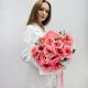 Пионовидные розы мандарин 15 шт