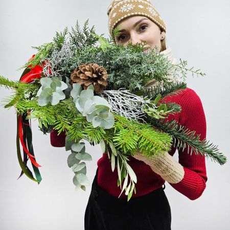 Твоя зима букет из хвои