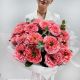 Пионовидные розы мандарин 25 шт