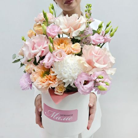 Коробка с цветами Любимой маме