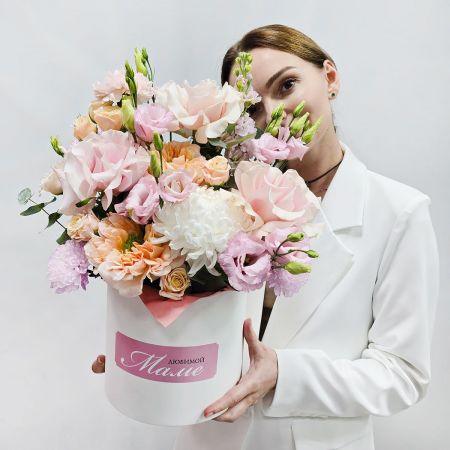 Коробка с цветами Любимой маме