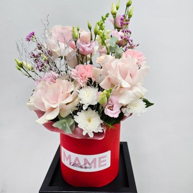 Коробка с цветами Маме с Любовью