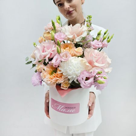Коробка с цветами Любимой маме