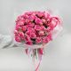 Букет кустовых пионовидных роз Малиновость 19