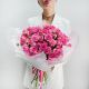 Букет кустовых пионовидных роз Малиновость 19