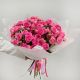 Букет кустовых пионовидных роз Малиновость 15