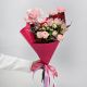 Букет из розовых цветов С Днем Рождения
