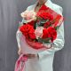 Букет с алыми французскими розами Заворожила