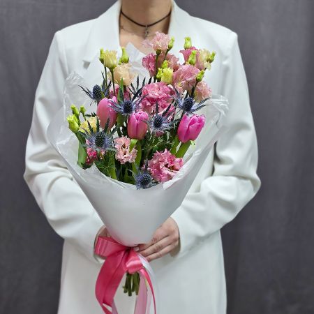 Букет лизиантуса Нежнянка колючая