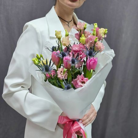 Букет лизиантуса Нежнянка колючая