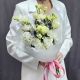 Букет белого лизиантуса Недотрога