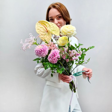Модный интерьерный букет Жизель