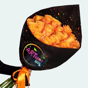 Арт-Букет из 25 Эквадорских роз Конфиденциаль